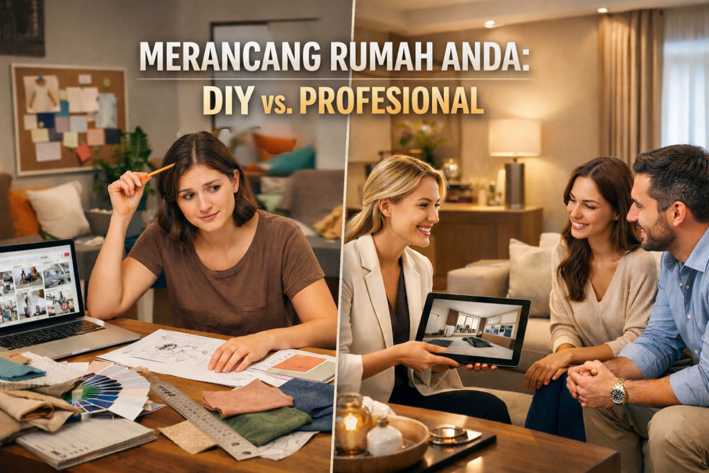 Perbandingan Menggunakan Jasa Desainer Interior vs Desain Sendiri