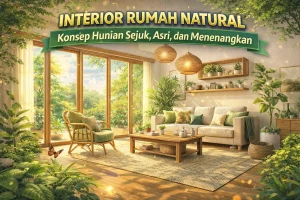 Interior Rumah Natural: Hunian Sejuk dan Nyaman